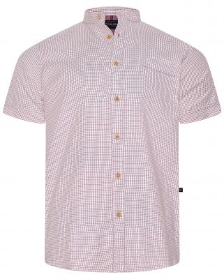 Chemisette Manches Courtes Bordeaux Kam du 2XL au 8XL