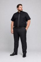 Chemisette Manches Courtes Col Vario Noire JP1880 du 4XL au 8XL
