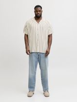 Chemisette Manches Courtes Cr&eacute;me du 3XL au 8XL