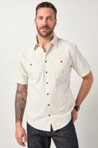 Chemisette Manches Courtes Cr&egrave;me JP1880 du 3XL au 7XL