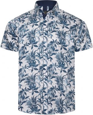 Chemisette Manches Courtes Grise Kam du 2XL au 8XL
