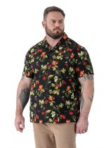 Chemisette Manches Courtes Noir Duke Du 3XL au 8XL