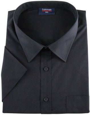 Chemisette Manches Courtes Noire Espionage du 2XL au 8XL