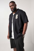 Chemisette Manches Courtes Noire JP1880 du 3XL au 7XL