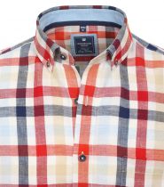 Chemisette Manches Courtes Rouge Redmond du 2XL au 6XL