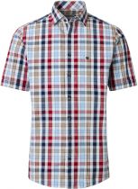 Chemisette Manches Courtes Rouge Redmond du 2XL au 6XL