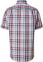 Chemisette Manches Courtes Rouge Redmond du 2XL au 6XL