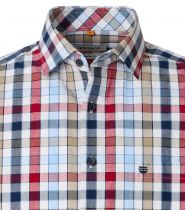 Chemisette Manches Courtes Rouge Redmond du 2XL au 6XL