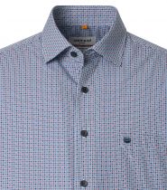 Chemisette Manches Courtes Rouge Redmond du 2XL au 6XL