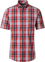 Chemisette Manches Courtes Rouge Redmond du 2XL au 6XL