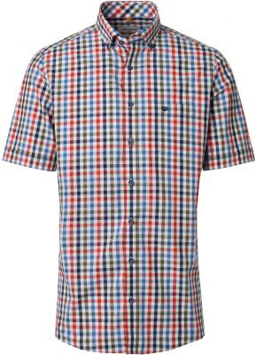 Chemisette Manches Courtes Rouge Redmond du 2XL au 6XL