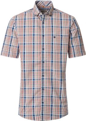 Chemisette Manches Courtes Rouge Redmond du 2XL au 6XL