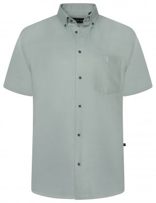 Chemisette Manches Courtes Verte Kam du 2XL au 8XL