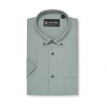 Chemisette Manches Courtes Verte Kam du 2XL au 8XL