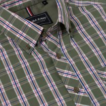 Chemisette Manches Courtes Verte Kam du 2XL au 8XL