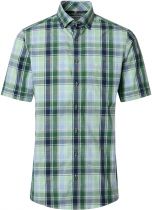 Chemisette Manches Courtes Verte Redmond du 2XL au 6XL