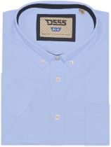 Chemisette Oxford Bleue Duke 2XL à 8XL