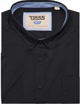 Chemisette Oxford Noire Duke 2XL à 8XL