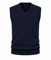 D&eacute;bardeur Laine Woolmark Bleu Marine Monte Carlo du 58 au 70