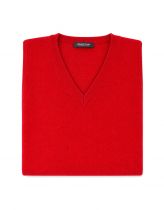 D&eacute;bardeur Laine Woolmark Rouge Monte Carlo du 58 au 70