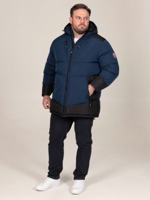 Doudoune � Capuche Bleu Marine et Noir Duke Du 3XL au 8XL