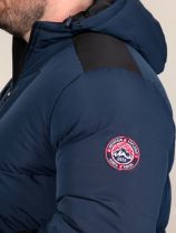 Doudoune &agrave; Capuche Bleu Marine et Noir Duke Du 3XL au 8XL
