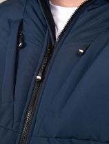 Doudoune &agrave; Capuche Bleu Marine et Noir Duke Du 3XL au 8XL