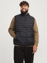 Doudoune Sans Manche Noire Jack&Jones du 3XL au 8XL