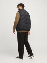 Doudoune Sans Manche Noire Jack&Jones du 3XL au 8XL