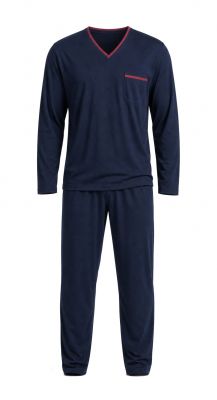 Ensemble Haut & Bas Pyjama Bleu Marine Adamo du 2XL au 10XL