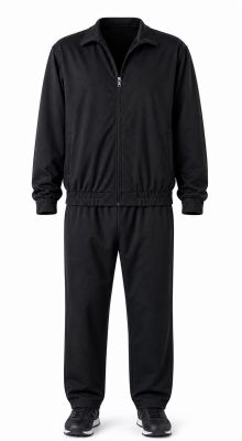 Ensemble Jogging Micro Fibre Noir Ahorn du 2XL au 10XL