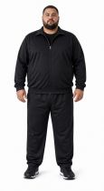 Ensemble Jogging Micro Fibre Noir Ahorn du 2XL au 10XL