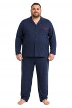 Ensemble Pyjama Veste & Pantalon Bleu Marine Adamo du 2XL au 10XL