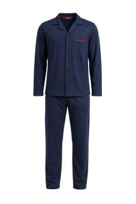 Ensemble Pyjama Veste & Pantalon Bleu Marine Adamo du 2XL au 10XL