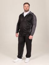 Gilet &agrave; Capuche de Jogging Noir Duke Du 3XL au 8XL