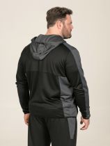 Gilet &agrave; Capuche de Jogging Noir Duke Du 3XL au 8XL