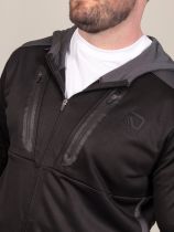 Gilet &agrave; Capuche de Jogging Noir Duke Du 3XL au 8XL