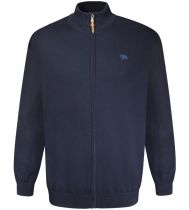 Gilet Coton Zip Bleu Marine Duke Du 2XL au 5XL