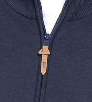 Gilet Coton Zip Bleu Marine Duke Du 2XL au 5XL