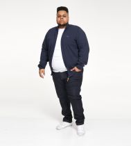 Gilet Coton Zip Bleu Marine Duke Du 2XL au 5XL