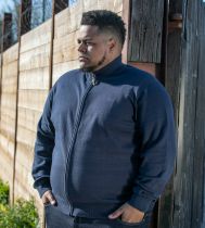 Gilet Coton Zip Bleu Marine Duke Du 2XL au 5XL