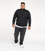Gilet Coton Zip Noir Duke Du 2XL au 5XL