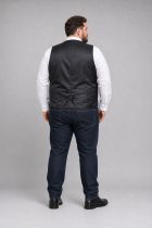 Gilet en Laine Vierge Anthracite JP1880 Du 60FR au 72FR