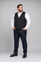 Gilet en Laine Vierge Anthracite JP1880 Du 60FR au 72FR