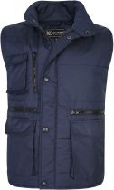 Gilet Matelassé Manches Courtes Bleu Marine Kam du 2XL au 8XL