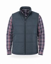 Gilet Matelass&eacute; Sans Manches Bleu Marine Kam du 2XL au 8XL