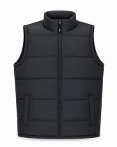 Gilet Matelass&eacute; Sans Manches Noire Kam du 2XL au 8XL