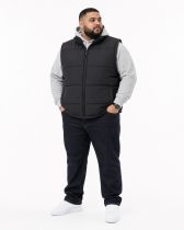 Gilet Matelass&eacute; Sans Manches Noire Kam du 2XL au 8XL