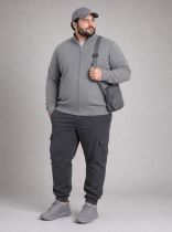 Gilet Ouverture Zip Gris Casa Moda du 3XL au 6XL