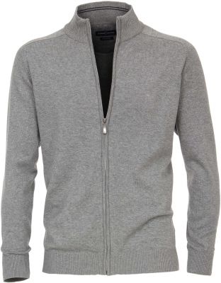 Gilet Ouverture Zip Gris Casa Moda
